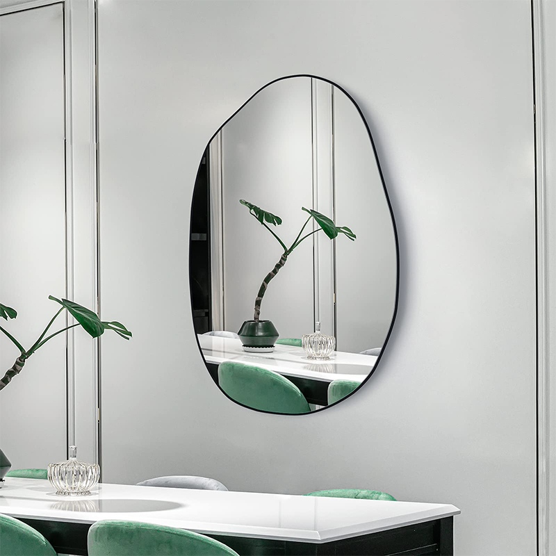 33.5 × 20.5 inch irregular wall mirror, asymmetric mirror,