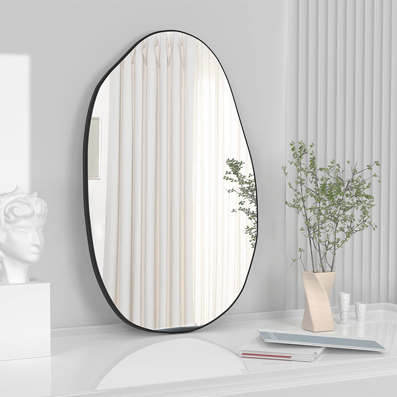 33.5 × 20.5 inch irregular wall mirror, asymmetric mirror,