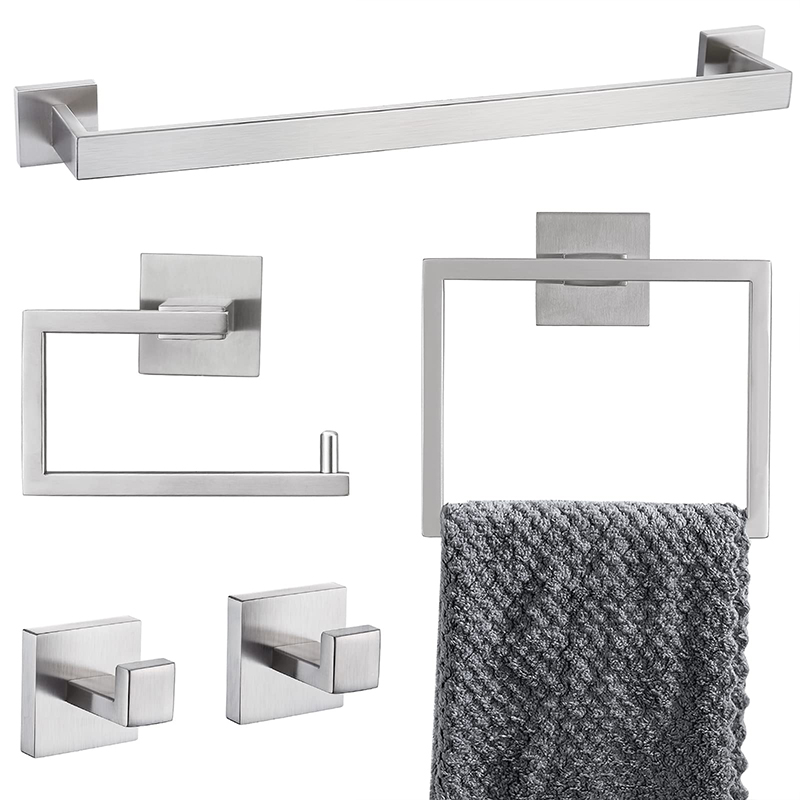 5-Piece Bathroom Stainless Steel Set