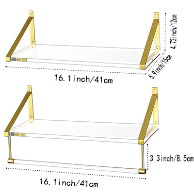 Bathroom shelves