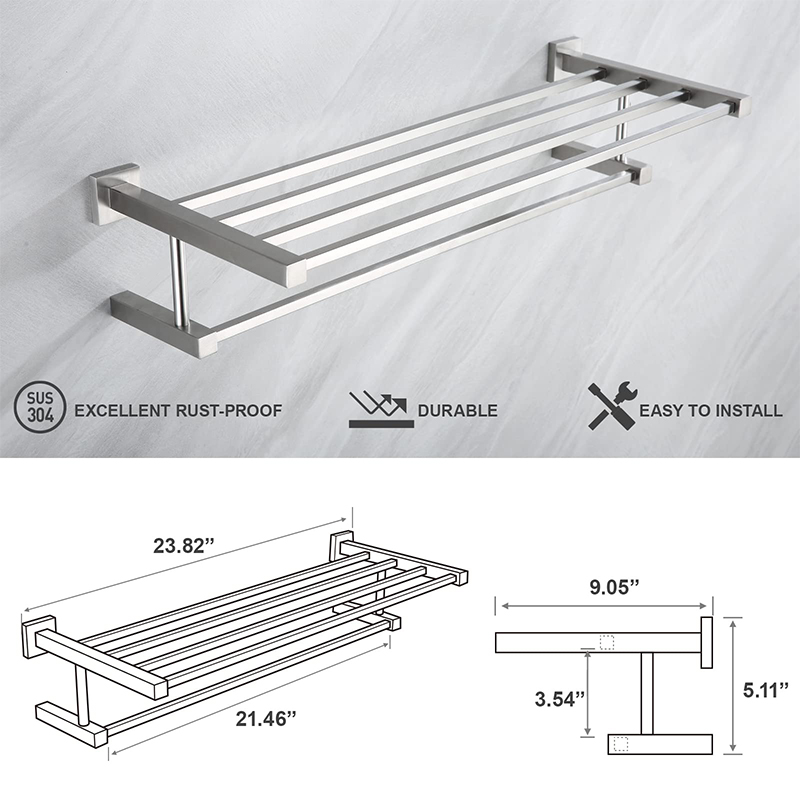 23 inch bathroom towel rack towel bar