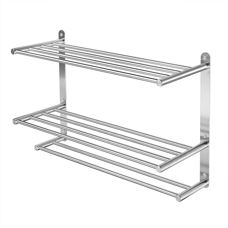 24 inch 3 layer 304 stainless steel towel rack