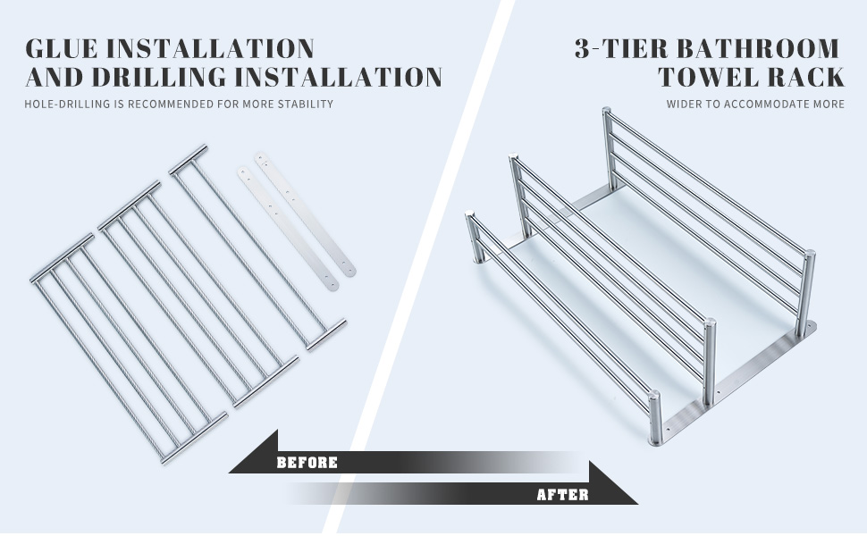 wall mounted towel racks