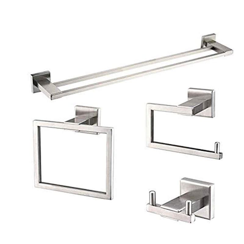 Double towel bar hardware set