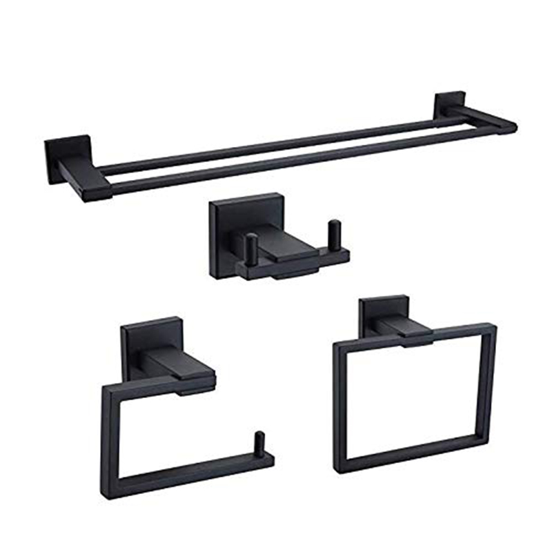 Double towel bar hardware set