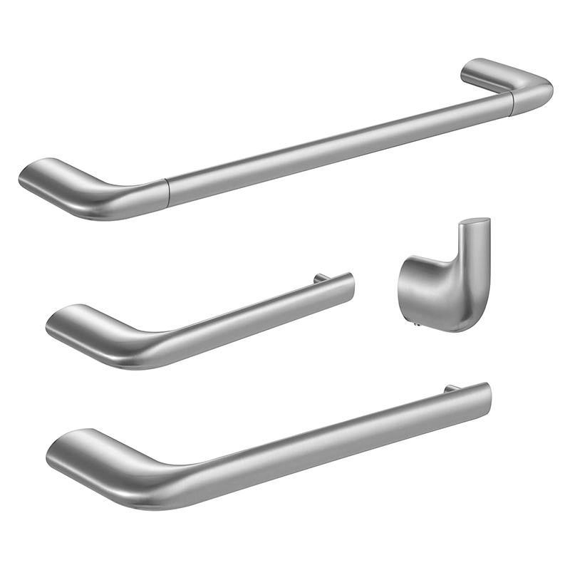 4-piece bathroom accessory set, wall-mounted 17-inch towel bar