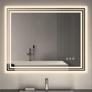 large bathroom mirror