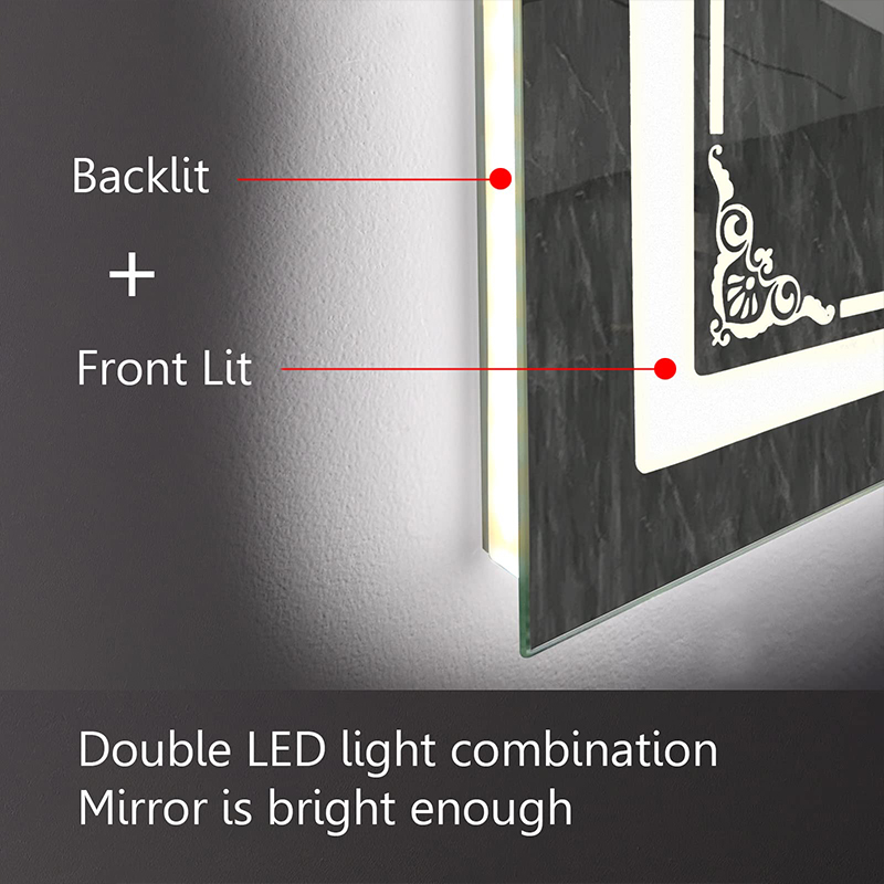 LED bathroom mirror 24×32 bathroom mirror