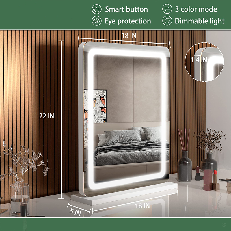 LED makeup mirror, 18