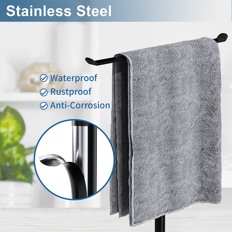 Towel rack T-shaped bathroom towel rack