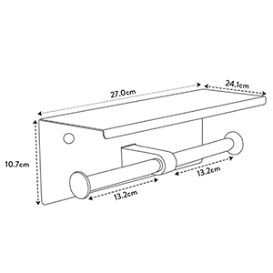 Double head toilet paper holder