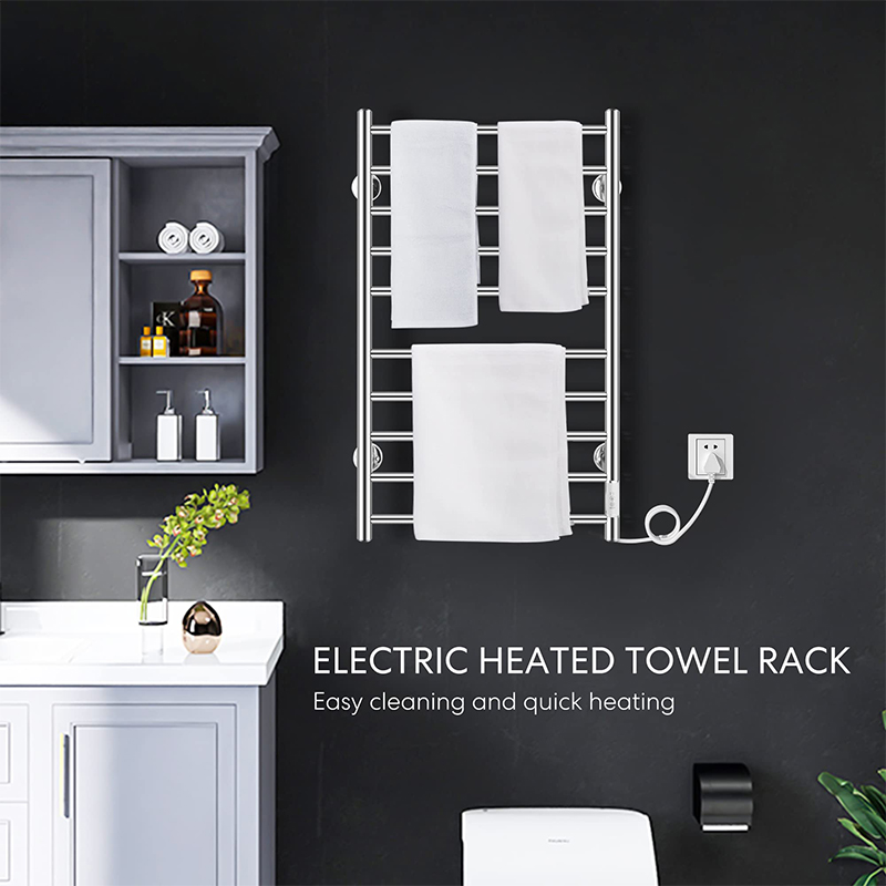 10pcs stainless steel bathroom electric towel rack