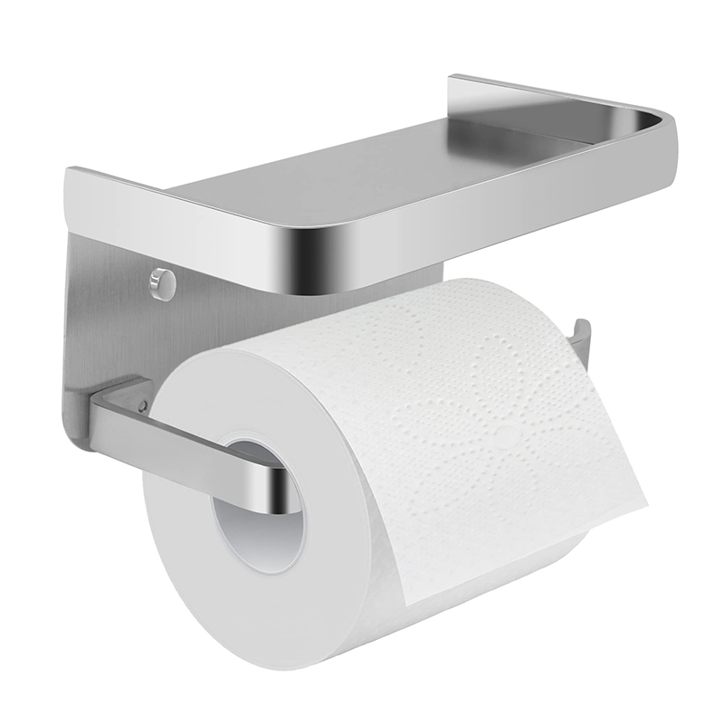 Matte black toilet paper holder