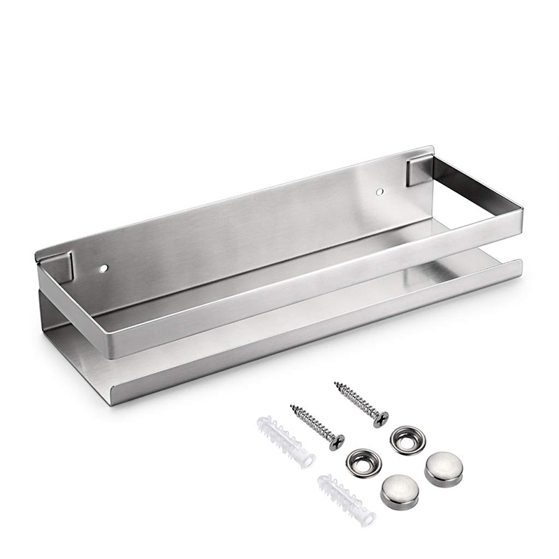 Stainless steel bathroom shower shelf