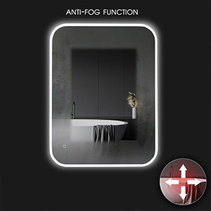 anti fog bathroom mirror