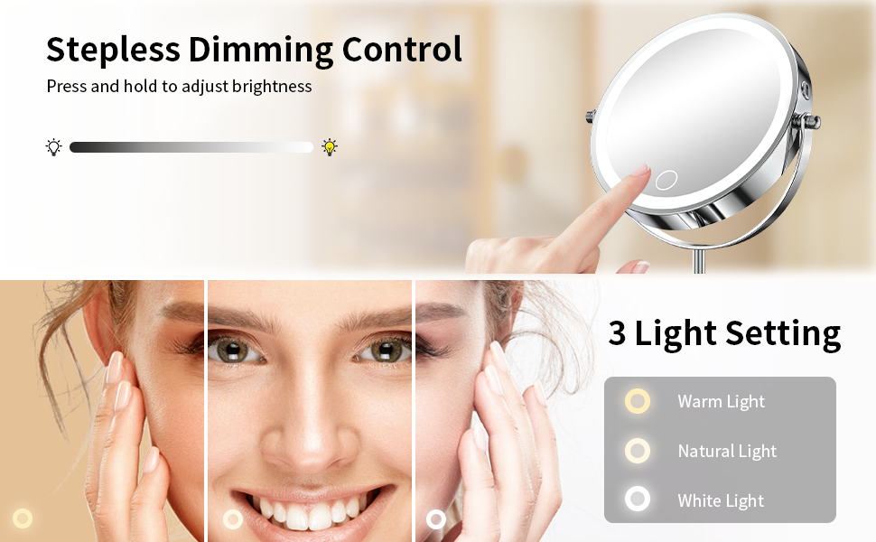 LED makeup mirror