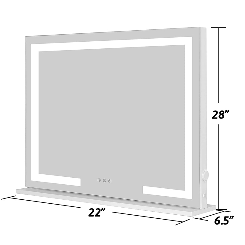 Makeup mirror with lights desktop with lights