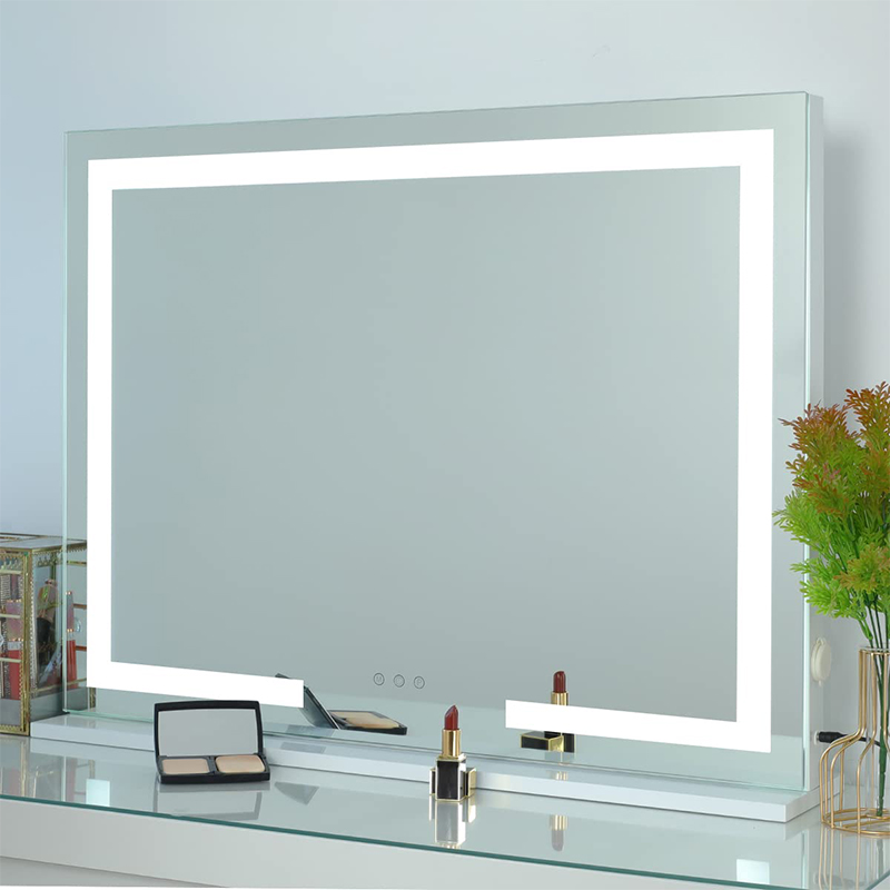 Makeup mirror with lights desktop with lights