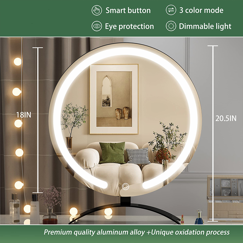 18-inch intelligent touch LED makeup mirror