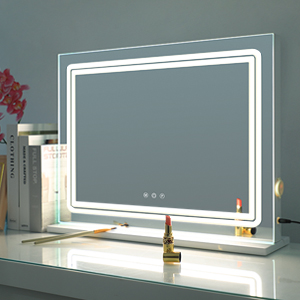 Makeup mirror with light