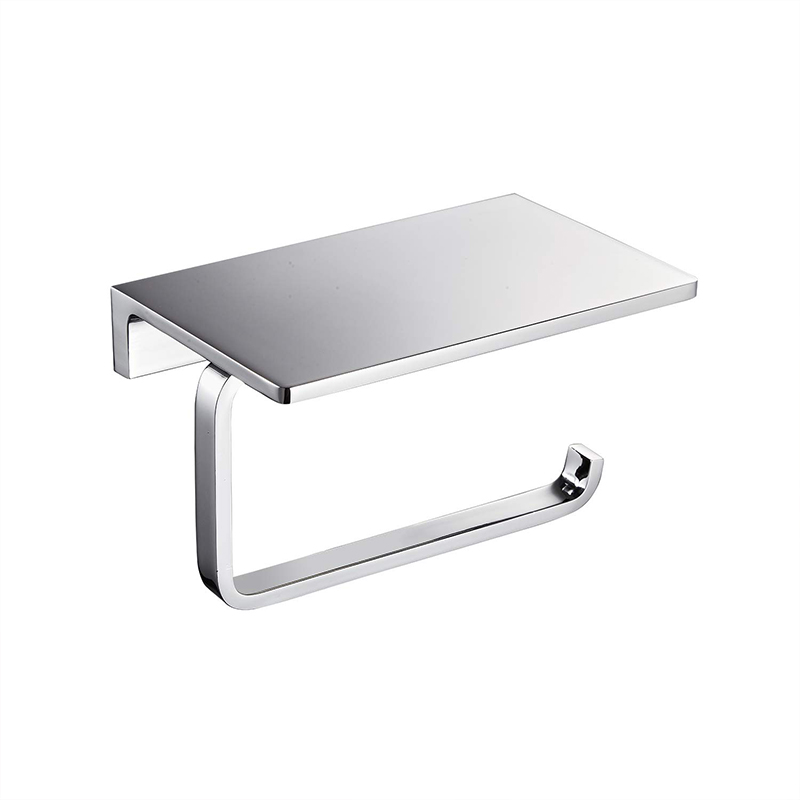 Bathroom toilet paper holder polished finish