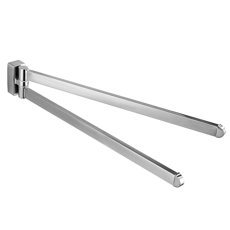 Brushed Nickel Swivel Towel Bar