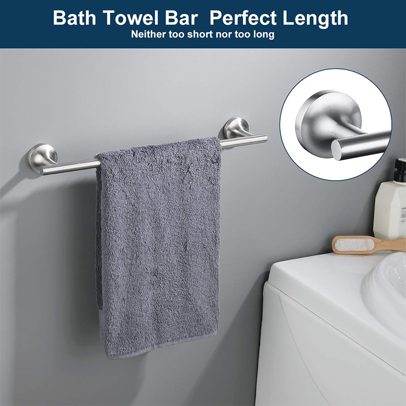 Wall mounted towel rack bar bathroom accessories set