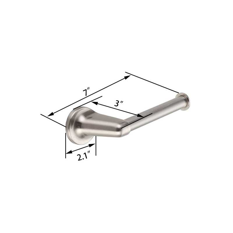 Brushed nickel bathroom hardware suit