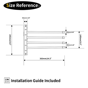 Stainless steel towel rack