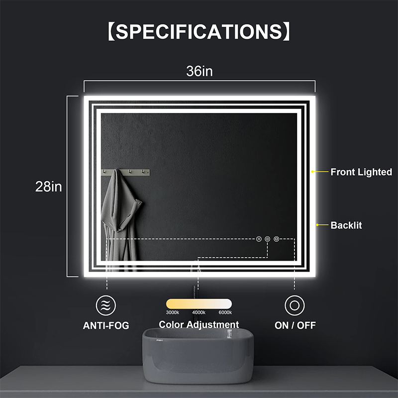 spa studio fogless shower mirror