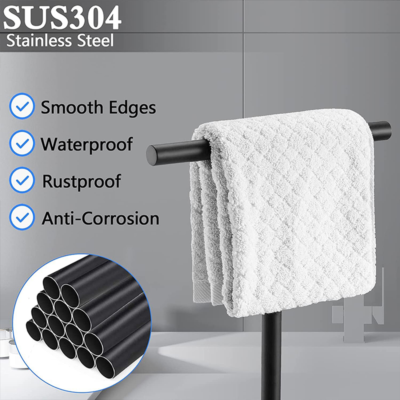 SUS304 stainless steel T-shaped towel rack