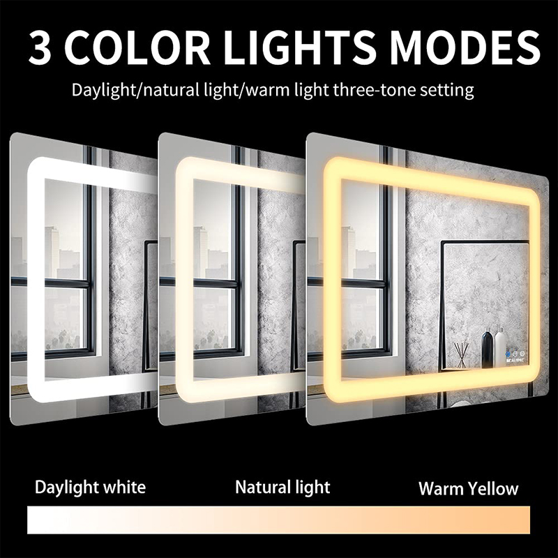 32'' x 24'' Bathroom mirror with light