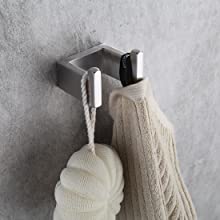 stainless steel bathroom hooks