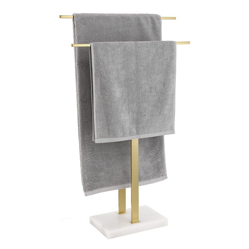 Marble Base Standing Towel Rack