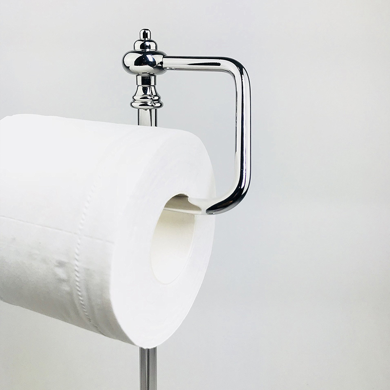 Bathroom freestanding toilet paper roll holder