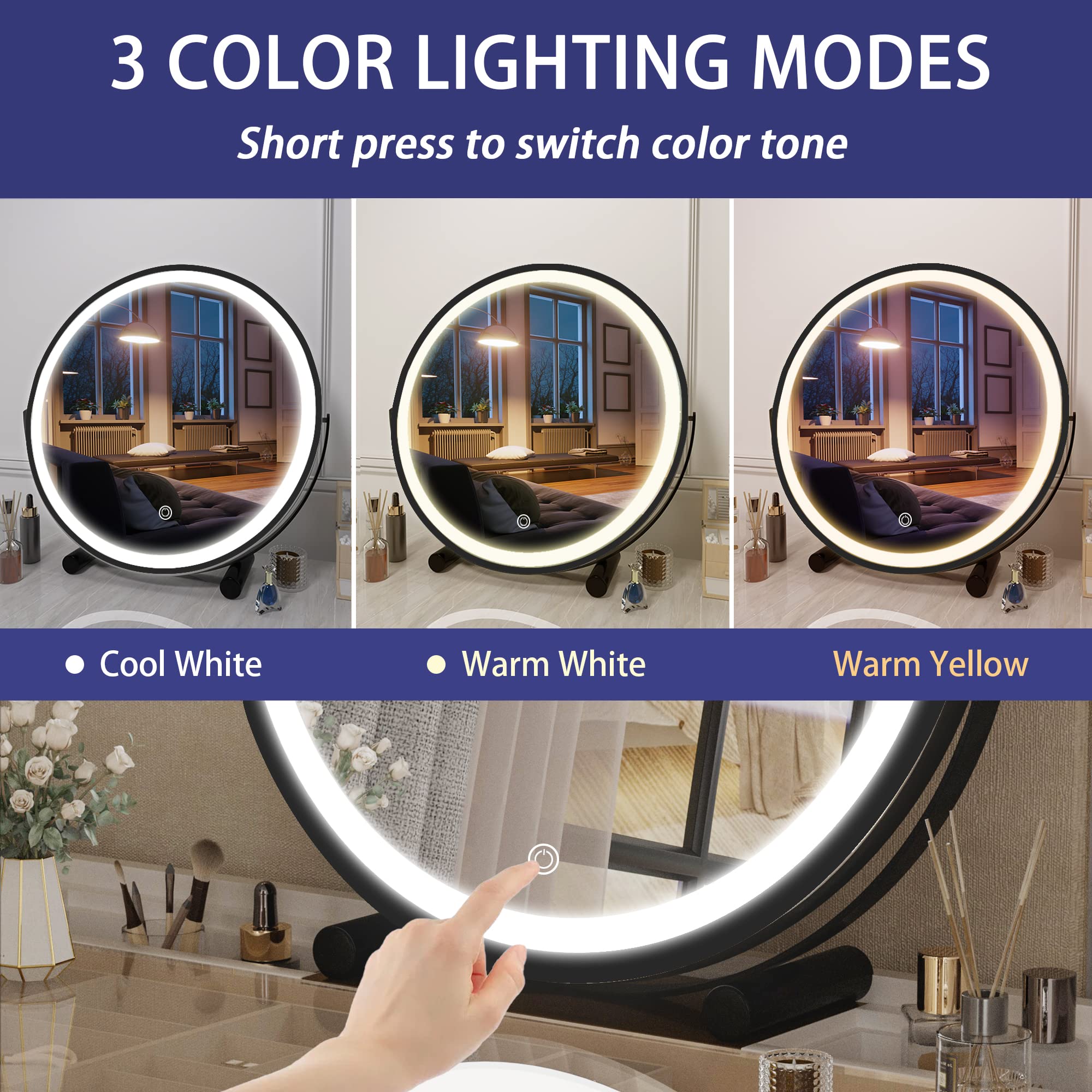 16 inch LED makeup mirror