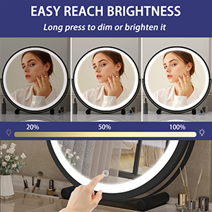 LED makeup mirror