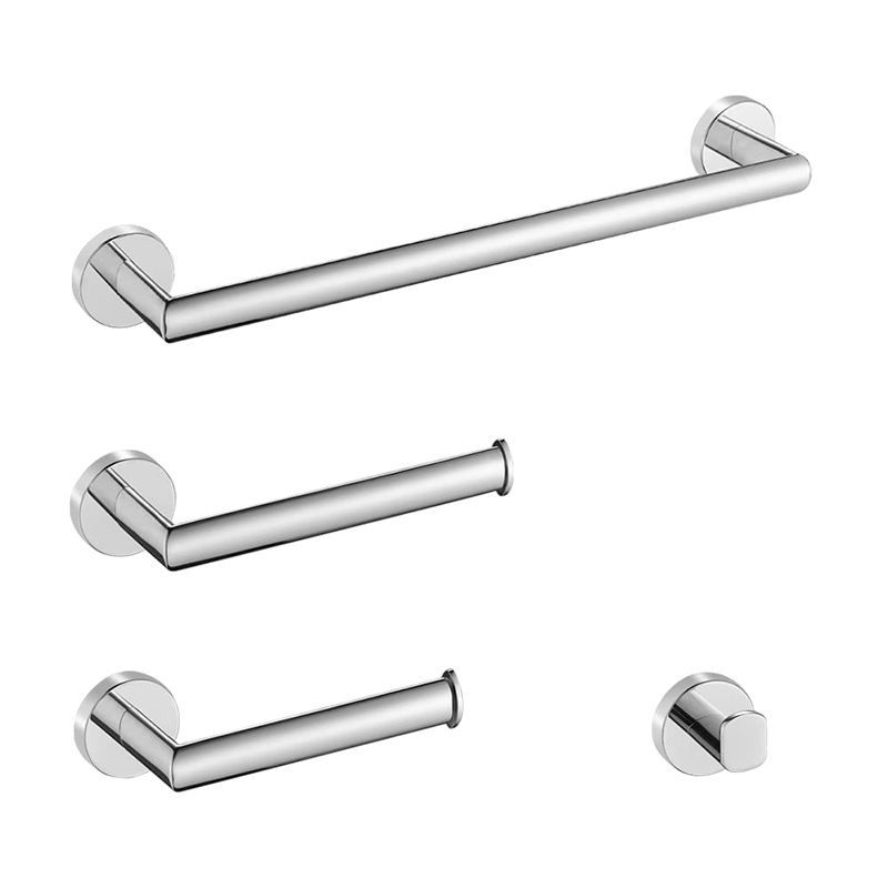 Wall Mounted Bathroom 4 Piece Towel Bar Set