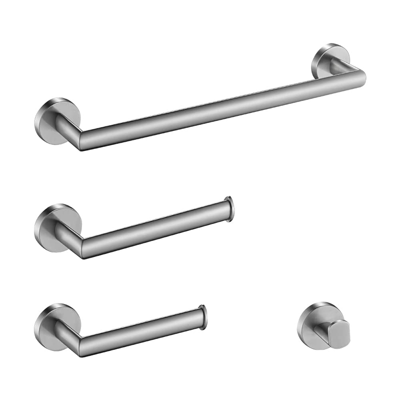 Wall Mounted Bathroom 4 Piece Towel Bar Set