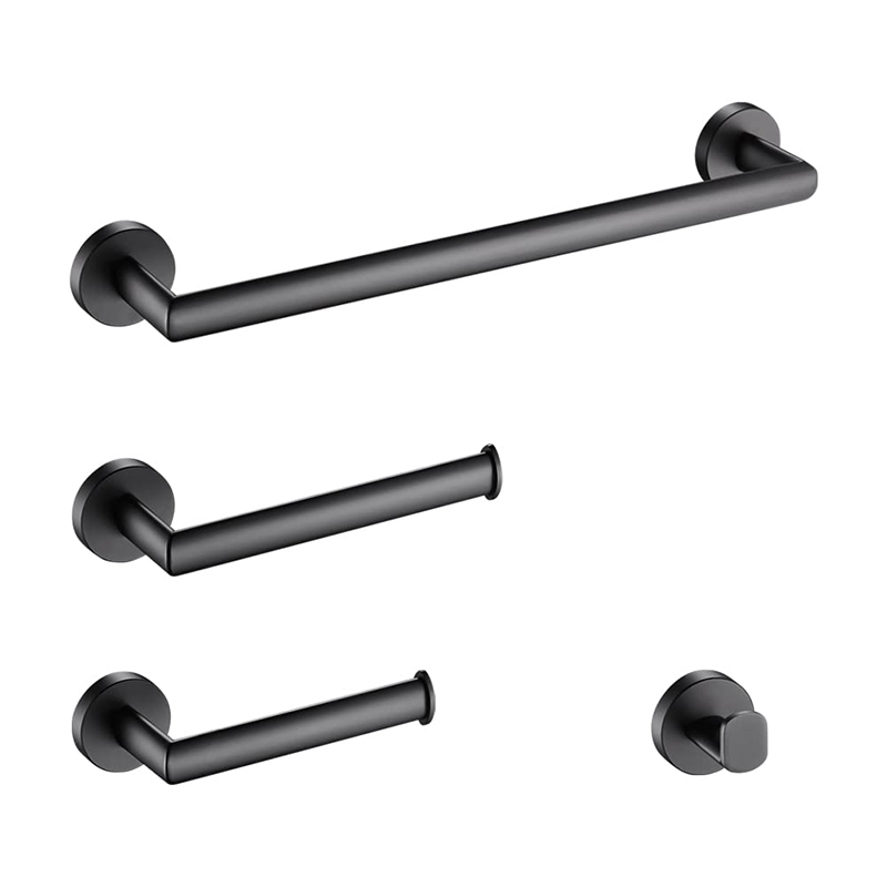 Wall Mounted Bathroom 4 Piece Towel Bar Set