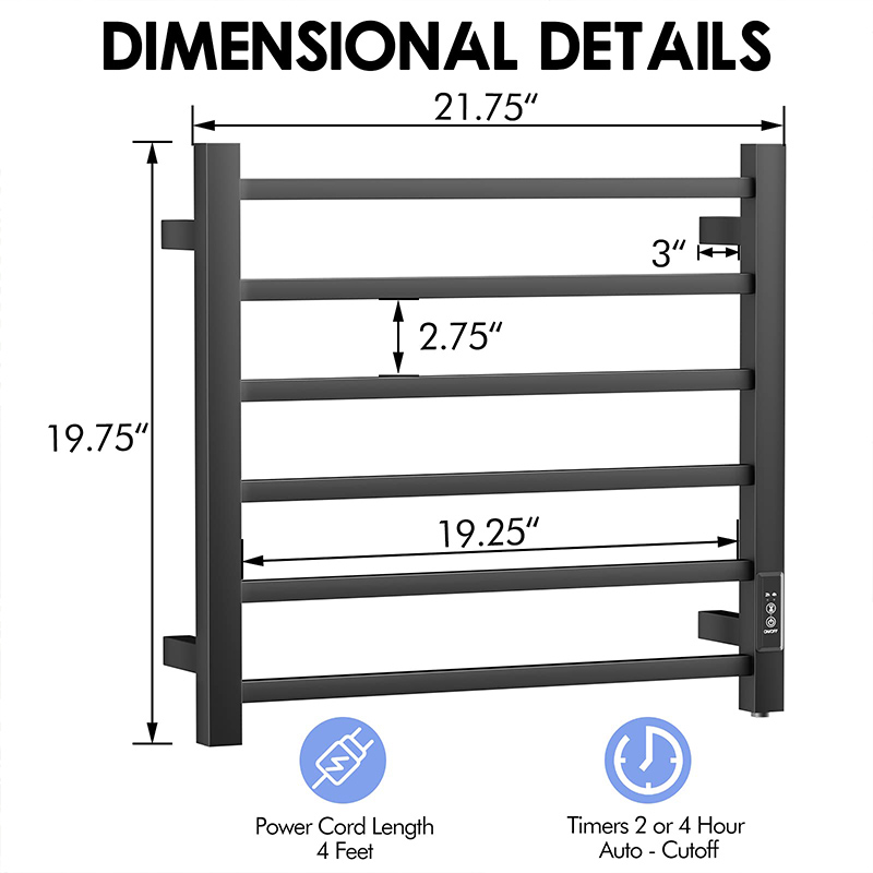 Stainless steel towel rack