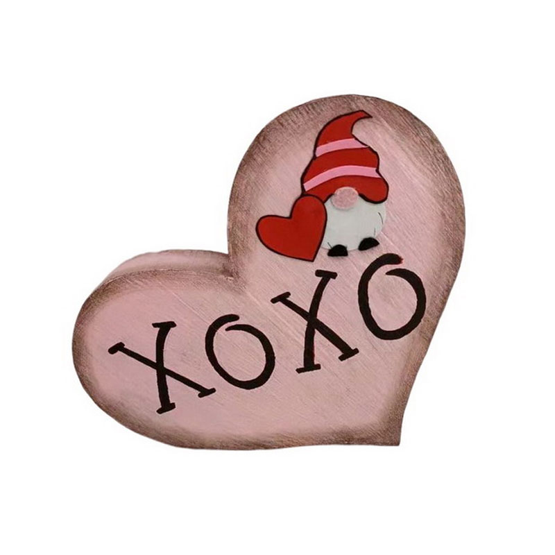 Supply Rustic Red Veneer Heart Table Top Wholesale Factory Taian