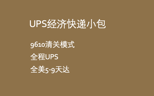 UPS经济快递小包