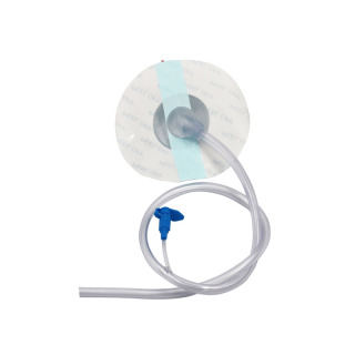 Tube de pansement pour thérapie des plaies par pression négative sous vide avec le tampon