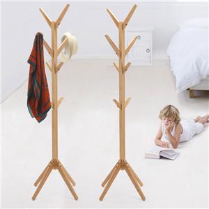 Wooden Tree Coat Rack Stand
