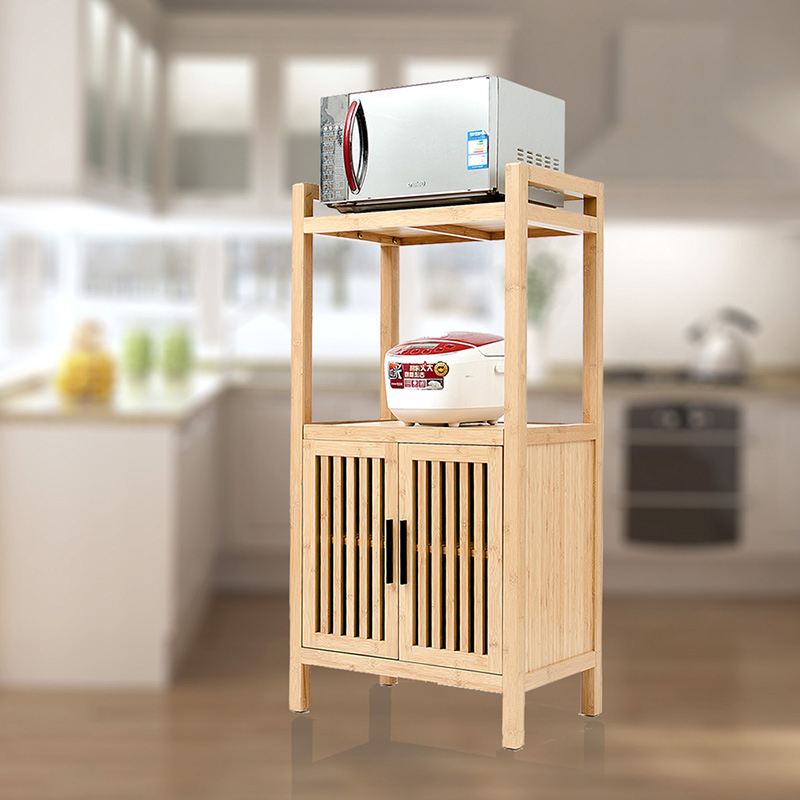 Supply Wooden Microwave rack with 2 Storage Shelves Wholesale Factory Fuzhou Ocean Link