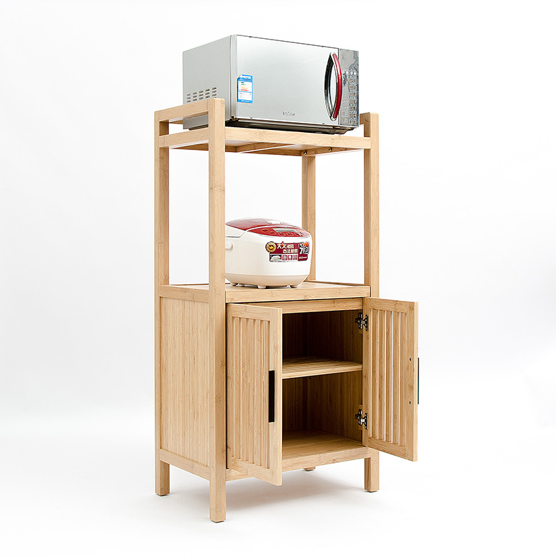 Supply Wooden Microwave rack with 2 Storage Shelves Wholesale Factory Fuzhou Ocean Link