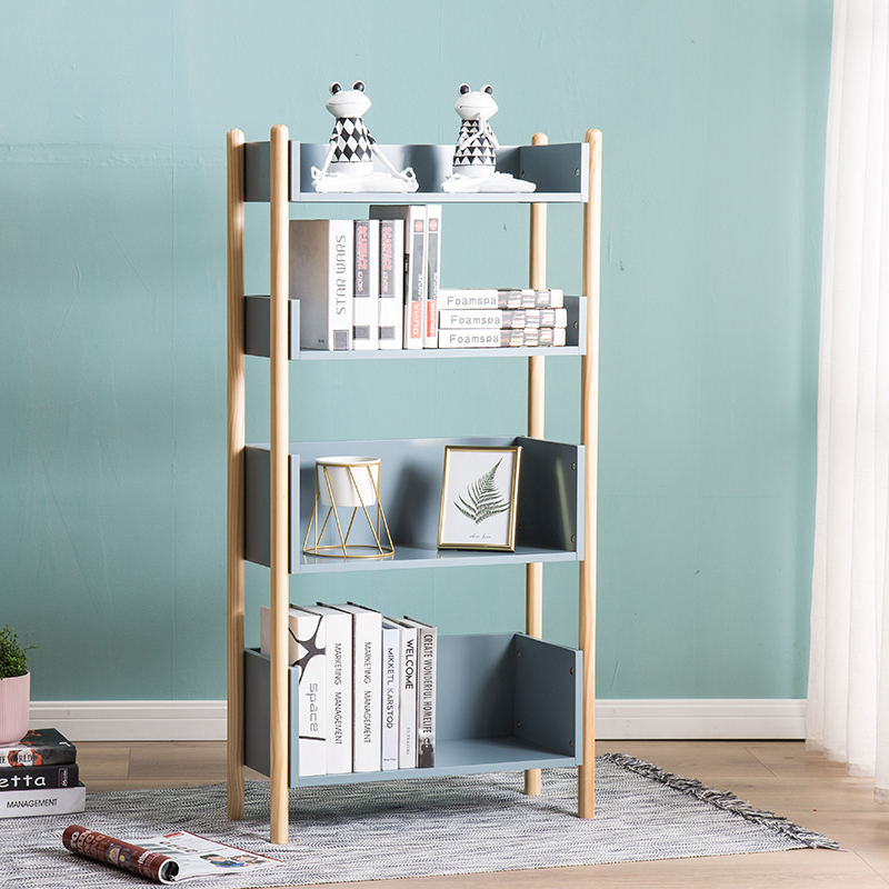 Supply Modern 4Shelf Bookcase MDF Storage Shelves Wholesale Factory