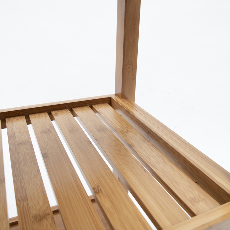 Supply Bamboo Kitchen Cart with Stainless Steel Top Wholesale Factory