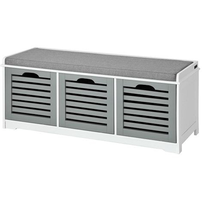 Supply 3 Drawers Wood Shoe Rack Bench White Wholesale Factory - Fuzhou ...